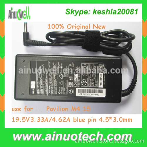 19.5V 3.33A 65W laptop adaptor for hp 19.5V 4.62A 90W laptop charger adapter blue tip 4.5x3.0mm